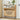 Natural Farmhouse Wooden Shoe Cabinet with Metal Legs and 2 Flip Drawers