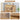 Natural Large Wooden Hamster Cage with 3-Tier Storage Cabinet and Openable Top