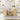 Natural Mid-Century Modern Oval Fluted Coffee Table with Storage & Sliding Doors