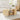 Natural Mid-Century Modern Oval Fluted Coffee Table with Storage & Sliding Doors