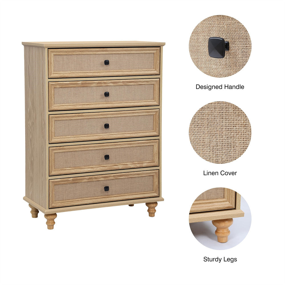 modern 5 drawer dresser