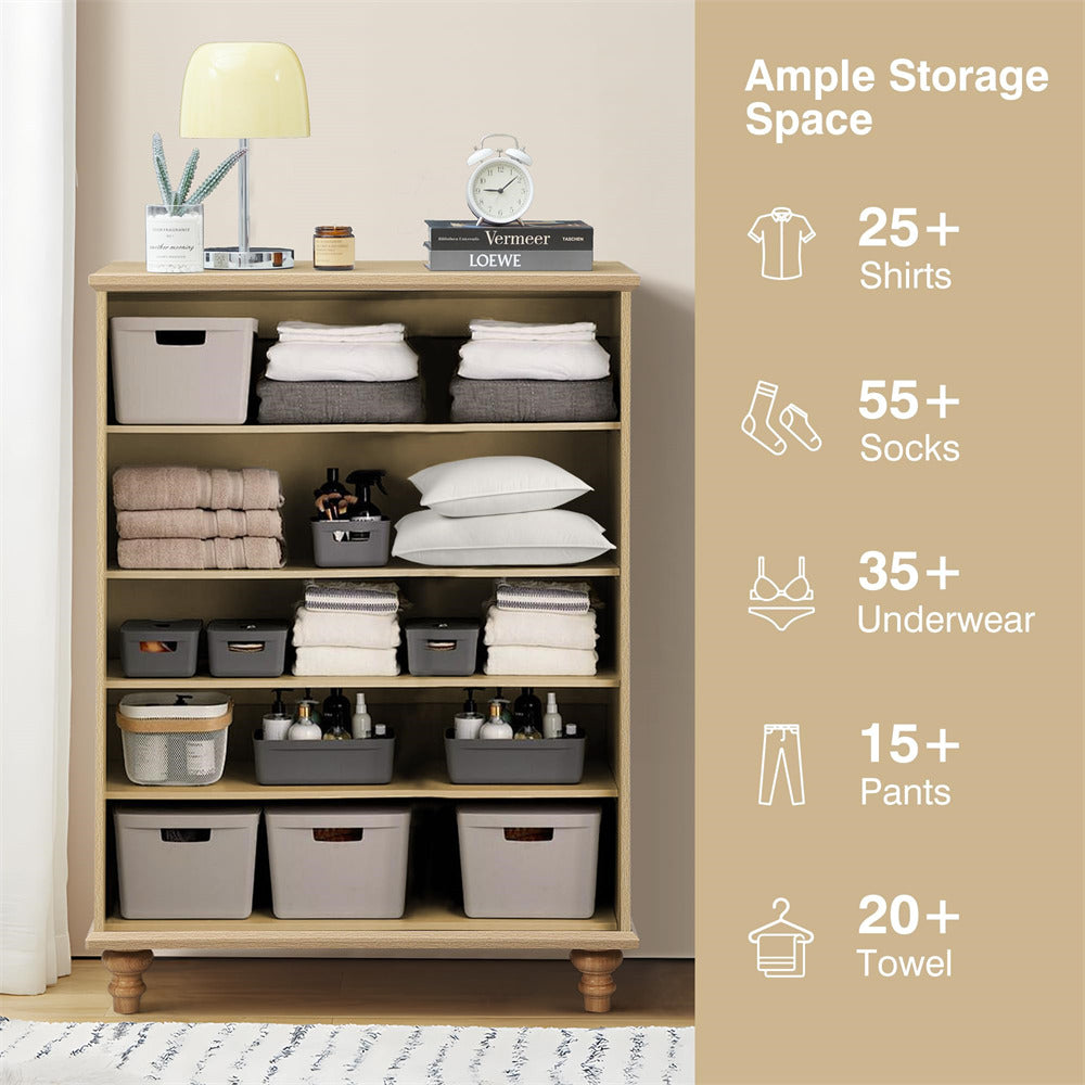 modern 5 drawer dresser