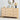 Natural Mid Century Modern 6 Drawer Dresser Wide Wood Vintage Chest of Drawers with Burlap Rattan Drawers