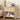 Natural Mid Century Modern Farmhouse Wood Nightstand with Wave Panel Drawer