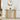 Natural Mid Century Oval Fluted Entryway Console Table with Storage Shelf