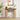Natural Mid Century Oval Fluted Entryway Console Table with Storage Shelf