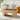 Natural Mid Century Oval Wood Fluted Lift Top Coffee Table with Hidden Compartment