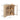 Natural Modern Floor Corner Cabinet Small Curved Narrow Cabinet with Doors and Adjustable Shelves