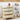 Natural Modern Iron Rattan 3 Drawer Dresser Accent Storage Cabinet
