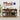 Natural Modern Sideboard Storage Cabinet Console Table with 4 Doors and Adjustable Shelves