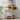 Natural Modern Small Fluted Half Moon Entryway Console Table with Storage and Solid Wood Legs