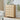 Natural Modern Wood 5 Drawer Dressers with Waveform Fluted Panel