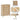 Natural Modern Wood 5 Drawer Dressers with Waveform Fluted Panel