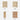 Natural Modern Wood 5 Drawer Dressers with Waveform Fluted Panel