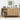 Natural Modern Wood Fluted Storage Cabinet Sideboard Buffet with 3 Doors