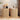 Natural Small Round Side Table Fluted Night Stand Set of 2