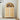 Natural Wood Arched Sideboard Storage Cabinet with 2 Rattan Doors and Adjustable Shelves