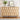 Natural Wood Fluted 6 Drawer Dresser Storage Accent Cabinet with Metal Handles