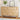 Natural Wood Fluted 6 Drawer Dresser Storage Accent Cabinet with Metal Handles