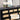 Rattan Dresser Large Long Wooden Storage Cabinet Black with 9 Drawers