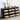 Rattan Dresser Large Long Wooden Storage Cabinet Black with 9 Drawers