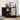 Rattan Sideboard Buffet Cabinet Black