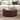 Walnut 31.5" Mid Century Modern Round Coffee Table with Storage and Fluted Base