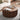 Walnut 31.5" Mid Century Modern Round Coffee Table with Storage and Fluted Base