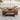Walnut 43.3" Wood Farmhouse Fluted Oval Coffee Table with Storage with Large Storage Shelf
