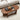 Walnut 43.3" Wood Farmhouse Fluted Oval Coffee Table with Storage with Large Storage Shelf