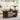 Walnut 43.3" Wood Farmhouse Fluted Oval Coffee Table with Storage with Large Storage Shelf