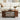 Walnut 43.3" Wood Farmhouse Fluted Oval Coffee Table with Storage with Large Storage Shelf