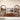 Wooden bookshelves with decorative items in a living room setting.