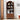 Walnut 71" Tall Arched Kitchen Pantry Cabinet 4-Tier Bookcase with 2 Large Drawers and Glass Doors