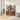 Walnut 71” Freestanding Tall 6 Tier Arched Bookshelf with Fluted Doors and Open Display Storage Shelf