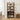 Walnut 71” Freestanding Tall 6 Tier Arched Bookshelf with Fluted Doors and Open Display Storage Shelf