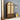 Walnut 74.8” Tall Wardrobe Storage Cabinet Rattan Freestanding Armoire with 2 Drawers and Hanging Rod