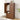 Walnut Armoire Wardrobe Closet with 2 Woven Doors