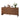 Walnut Farmhouse Wood Storage Cabinet Sideboard with Adjustable Shelves and 4 Doors