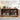 Walnut Farmhouse Wood Storage Cabinet Sideboard with Adjustable Shelves and 4 Doors
