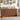 Walnut Farmhouse Wood Storage Cabinet Sideboard with Adjustable Shelves and 4 Doors