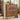 Walnut Farmhouse Wooden Shoe Cabinet with Metal Legs and 2 Flip Drawers