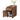 Walnut Fluted Small Night Stand Narrow End Table with Charging Station and USB Ports