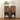 Walnut Mid-Century Modern Wooden Narrow Nightstand Set of 2