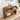 Walnut Mid Century 43.3'' Entryway Console Table with Carved Rattan and Drawers