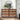 Walnut Mid Century Modern 6 Drawer Dresser Wide Wood Vintage Chest of Drawers with Burlap Rattan Drawers
