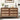 Walnut Mid Century Modern 6 Drawer Dresser Wide Wood Vintage Chest of Drawers with Burlap Rattan Drawers