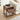 Walnut Mid Century Modern Farmhouse Fluted Nightstand Small End Table with Drawer and Storage