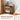Walnut Mid Century Modern Farmhouse Wood Nightstand with Wave Panel Drawer