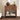 Walnut Mid Century Modern Farmhouse Wood Nightstand with Wave Panel Drawer